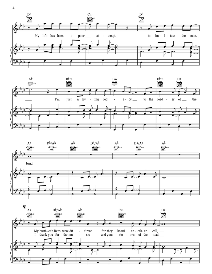 Leader Of The Band Piano, Vocal, Guitar scores gallery preview page 4