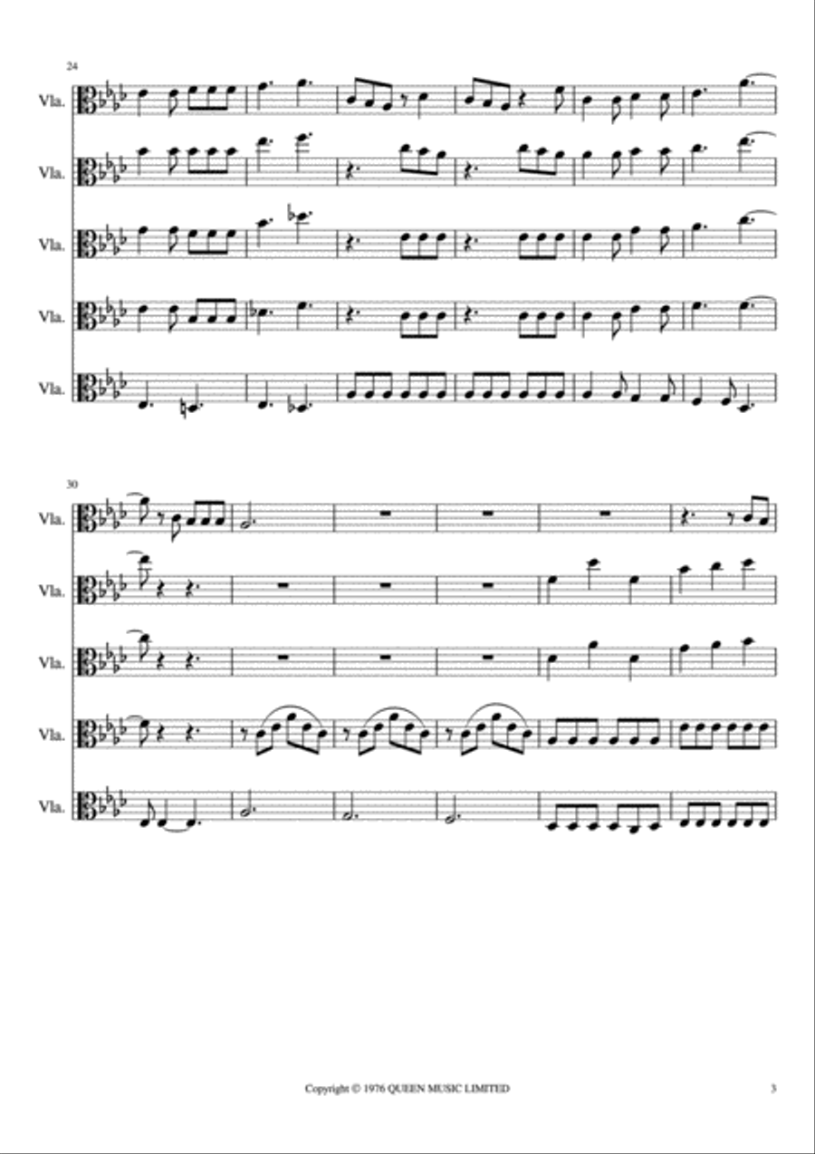 Somebody To Love Viola scores gallery preview page 3