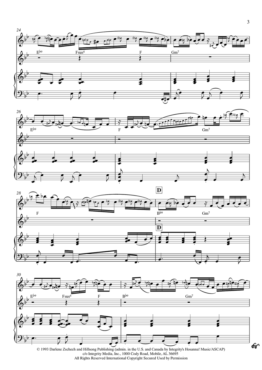 Shout To The Lord String Duet scores gallery preview page 3