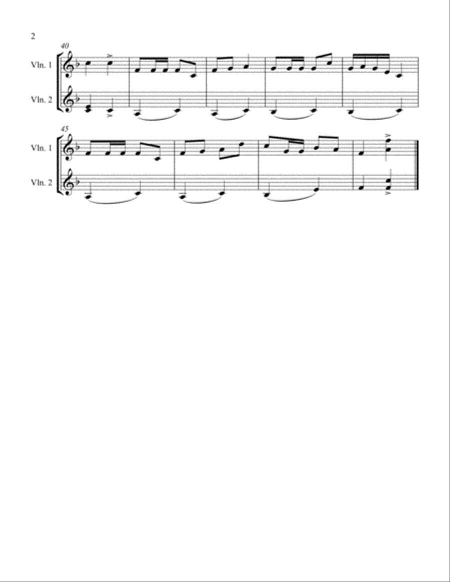 The Funny Trumpeter String Duet scores gallery preview page 2