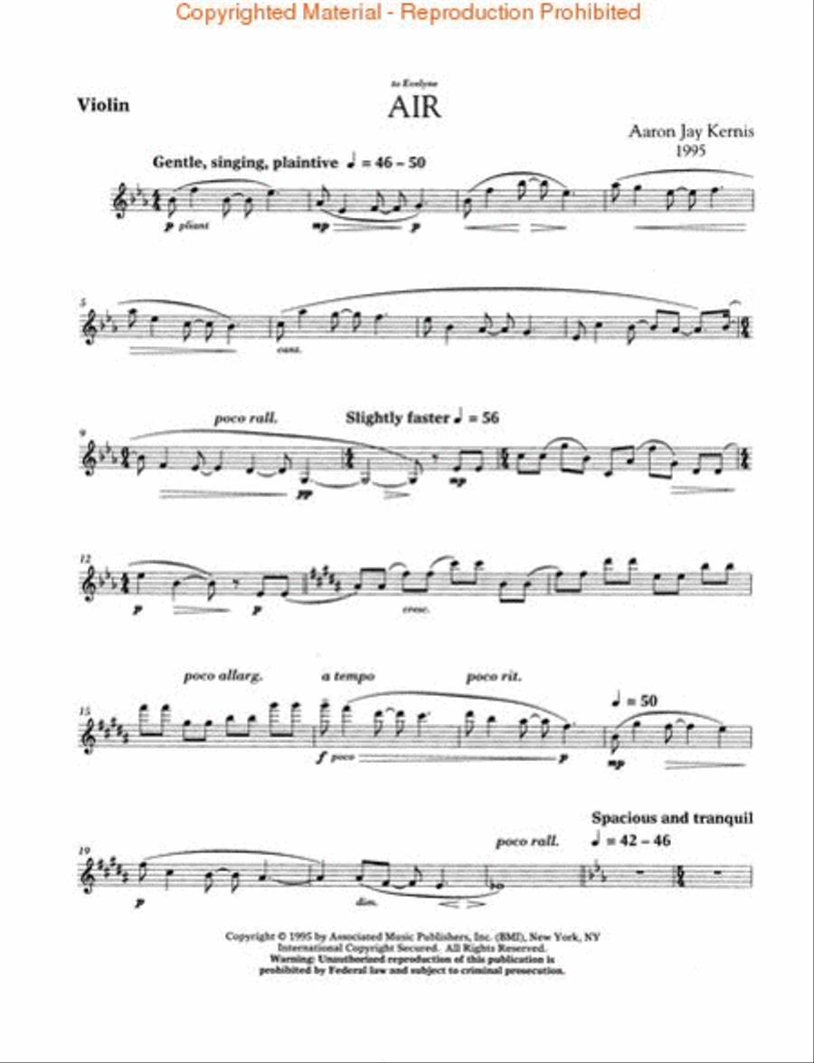 Air Air Violin Solo scores gallery preview page 4