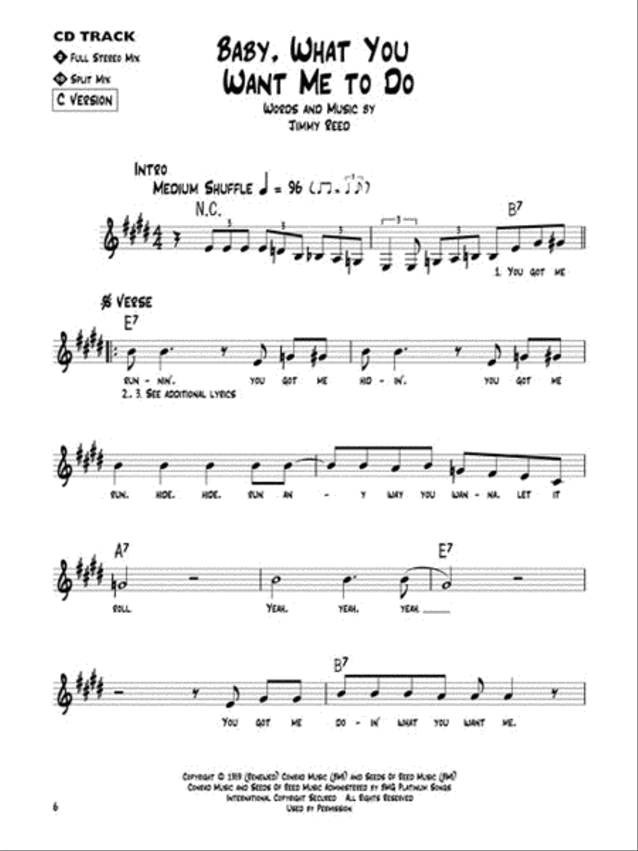 Jimmy Reed C Instrument scores gallery preview page 4