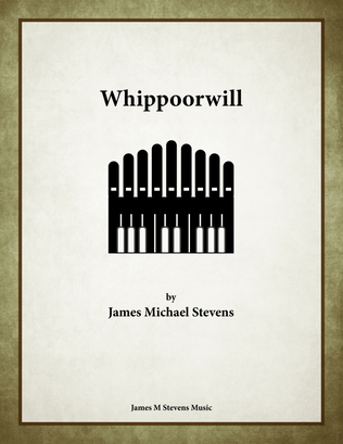 Book cover for Whippoorwill - Organ Solo