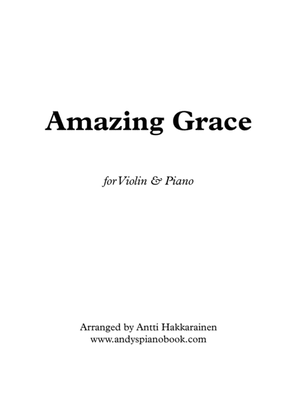 Book cover for Amazing Grace - Violin & Piano