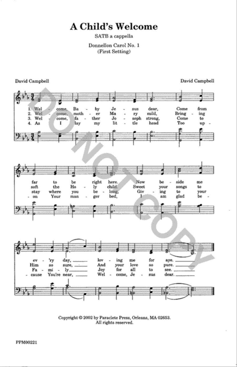 A Celebration of Carols A Celebration of Carols 4-Part scores gallery preview page 2