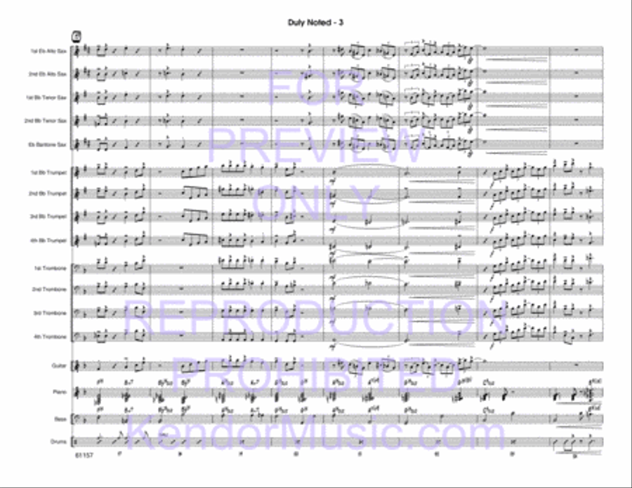 Duly Noted Duly Noted Jazz Ensemble scores gallery preview page 4