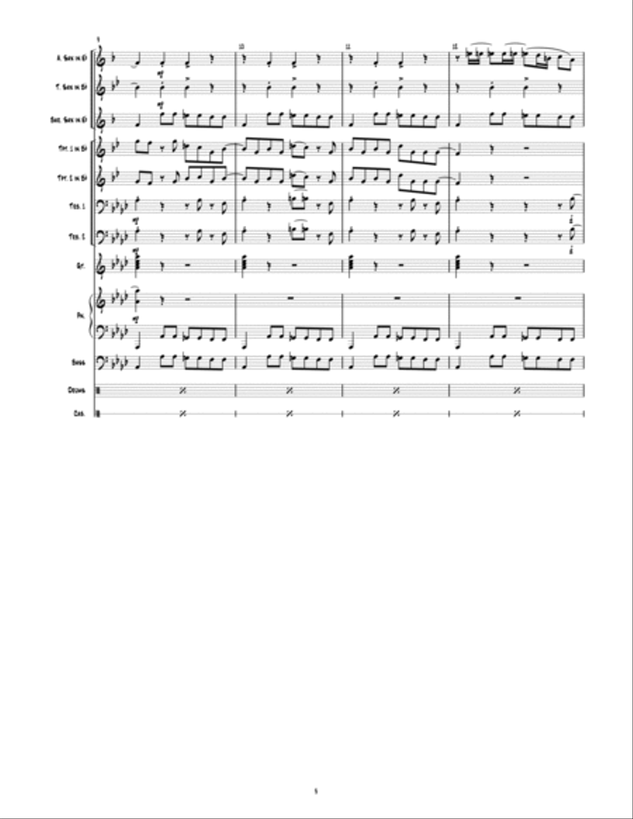 Pocket Chicken Jazz Ensemble scores gallery preview page 3