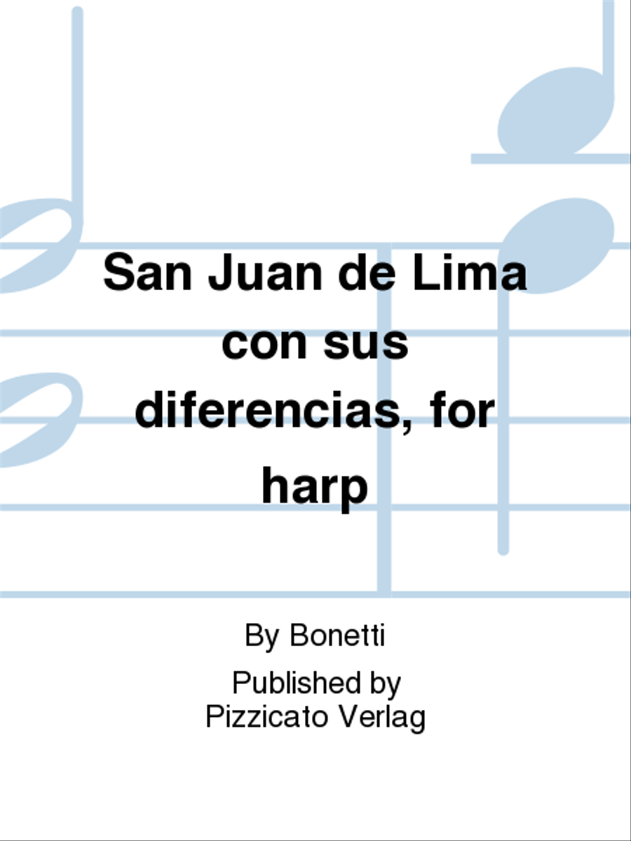 San Juan de Lima con sus diferencias, for harp Harp scores gallery preview page 1