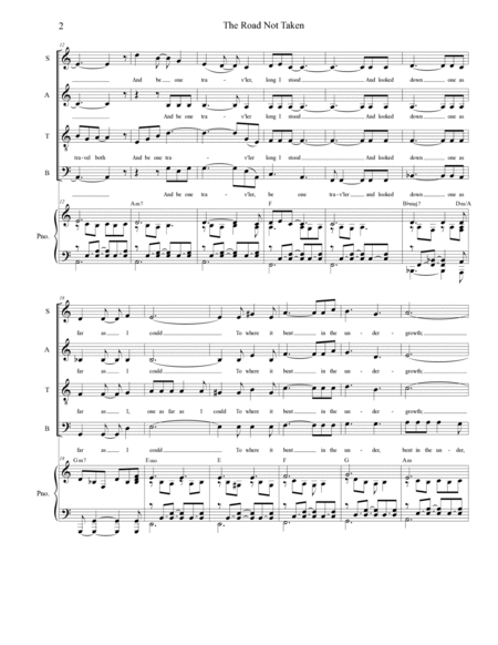 The Road Not Taken (SATB Divisi) image number null