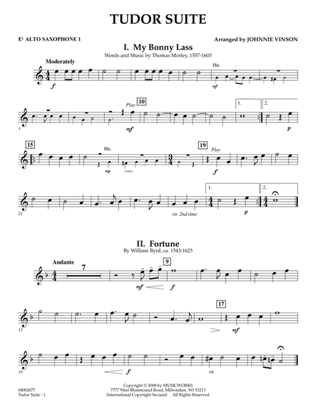 Tudor Suite - Eb Alto Saxophone 1