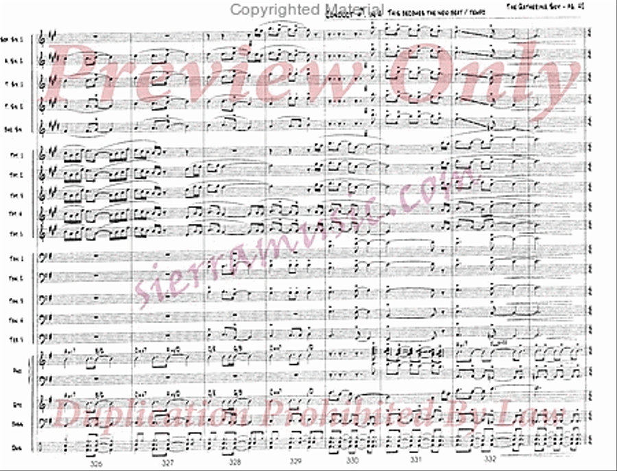 The Gathering Sky Jazz Ensemble scores gallery preview page 43