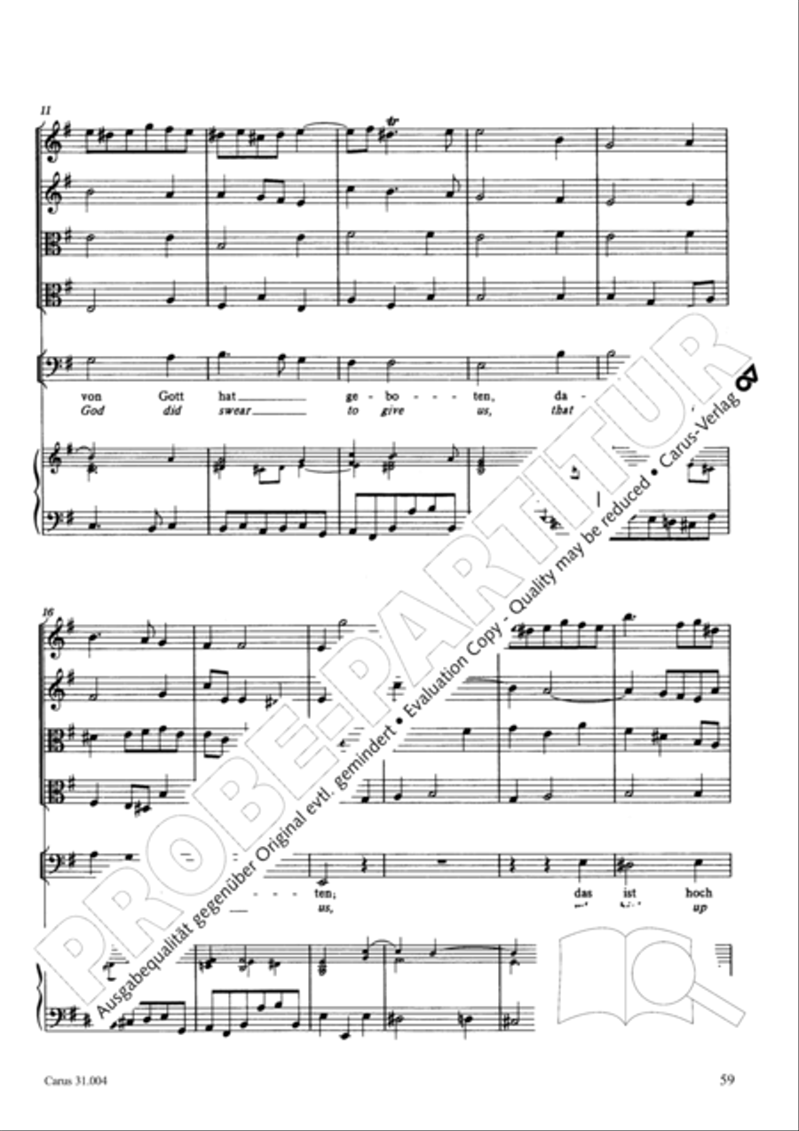 Christ lay in death's cold prison (Christ lag in Todesbanden) 4-Part scores gallery preview page 60