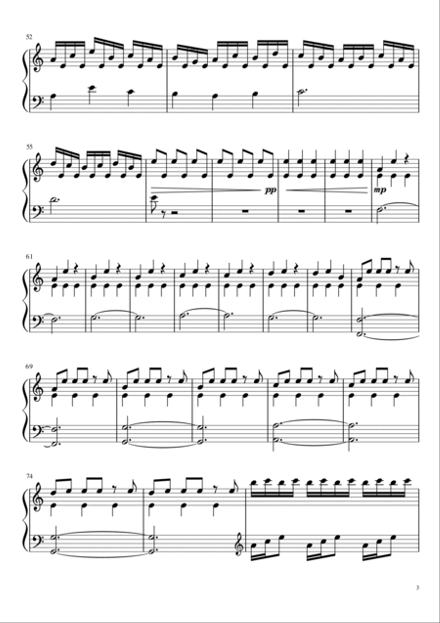 Interstellar Interstellar Piano Solo scores gallery preview page 3