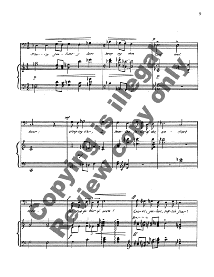 Songs of Experience Baritone Voice scores gallery preview page 6