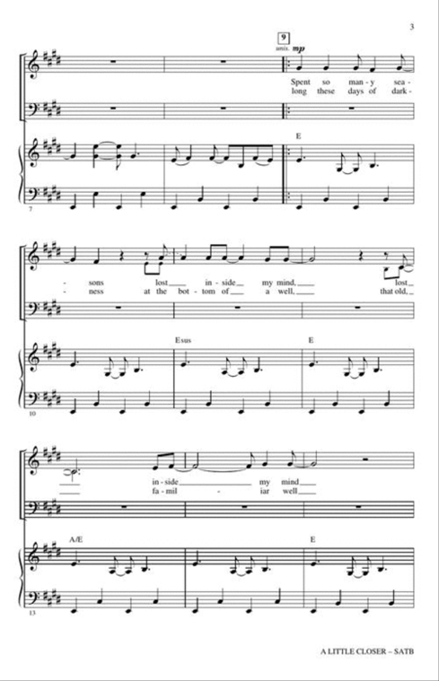 A Little Closer A Little Closer 4-Part scores gallery preview page 4
