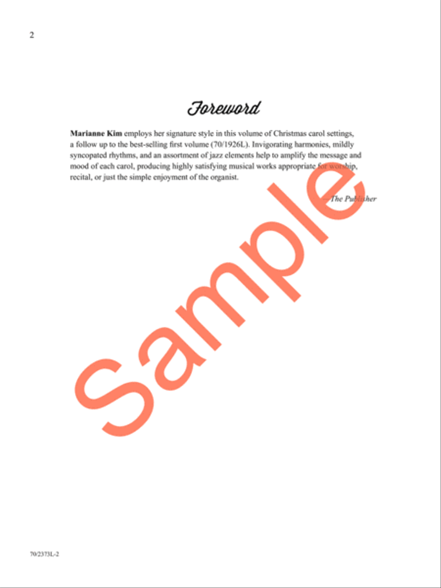 The Heart and Soul of Christmas, Vol. 2 Organ Solo scores gallery preview page 3