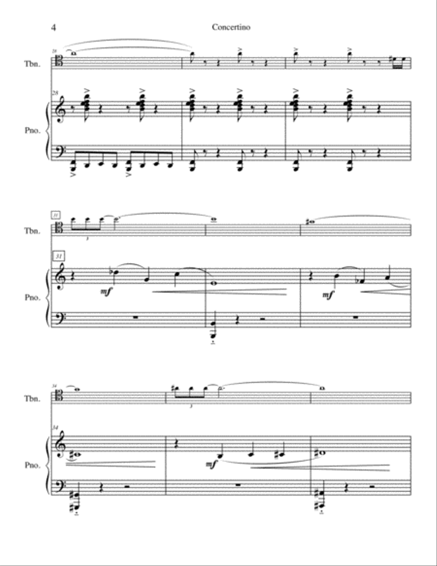 Concertino for Trombone and Piano