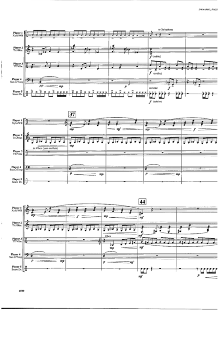 Dynamo Percussion Ensemble scores gallery preview page 4