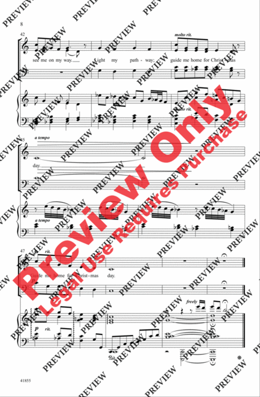 Christmas Star (from Home Alone 2) 4-Part scores gallery preview page 8