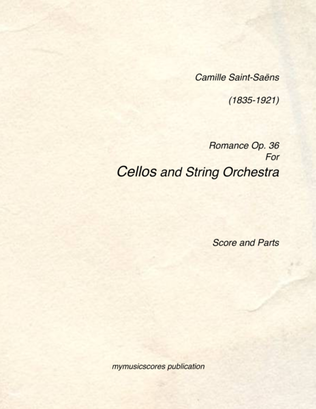 Book cover for Romance Op.36 for Cello and String Orchestra