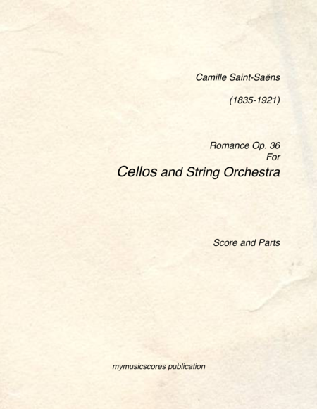 Romance Op.36 for Cello and String Orchestra image number null