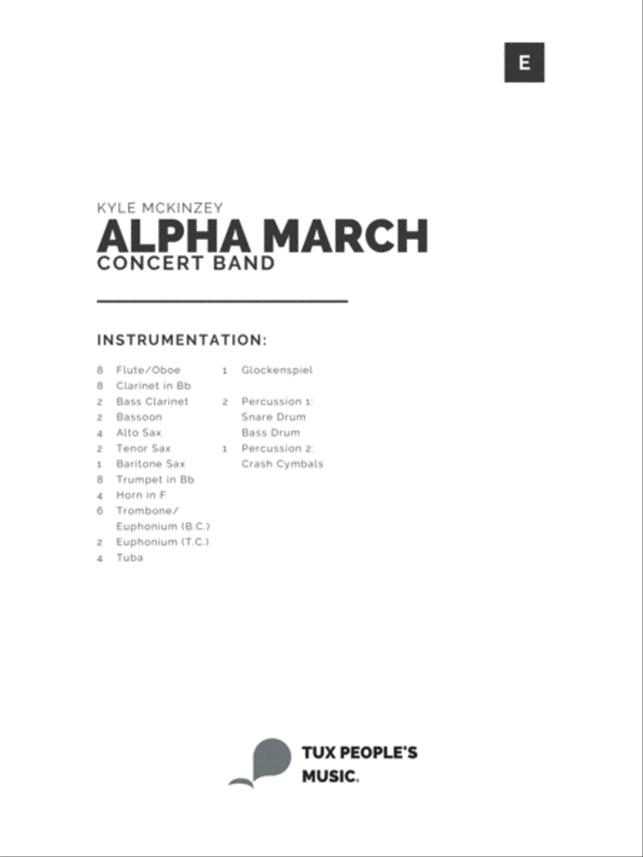 Alpha March Alpha March Concert Band scores gallery preview page 2