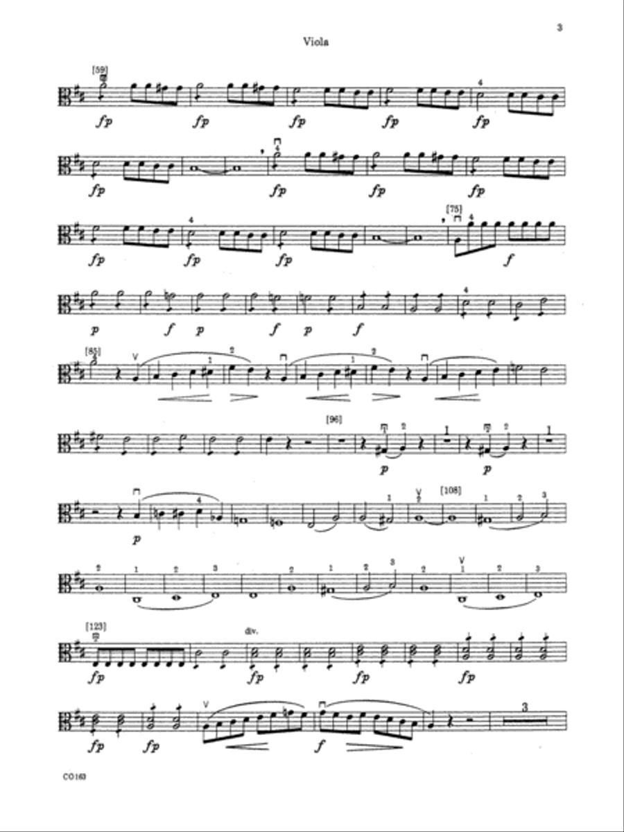 The Marriage of Figaro -- Overture: Viola Full Orchestra scores gallery preview page 2