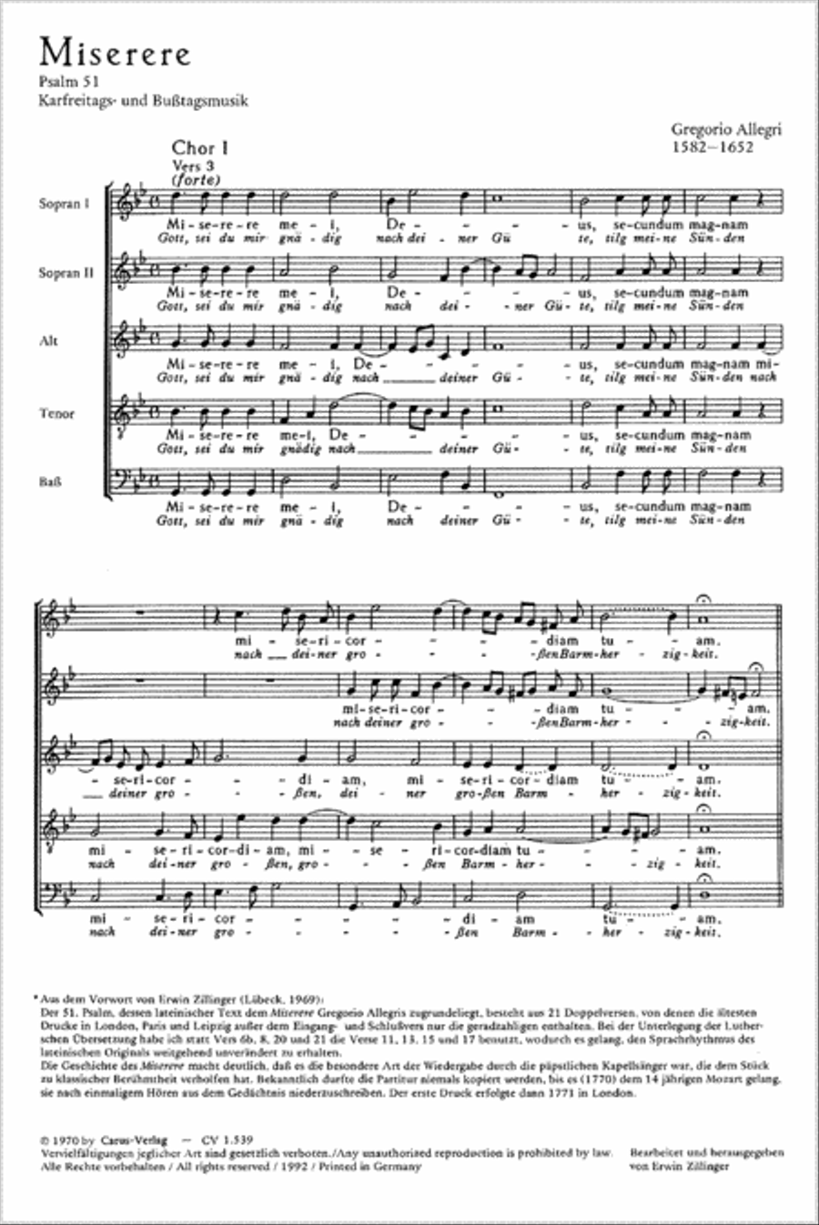 Miserere mei, Deus SSATB scores gallery preview page 1