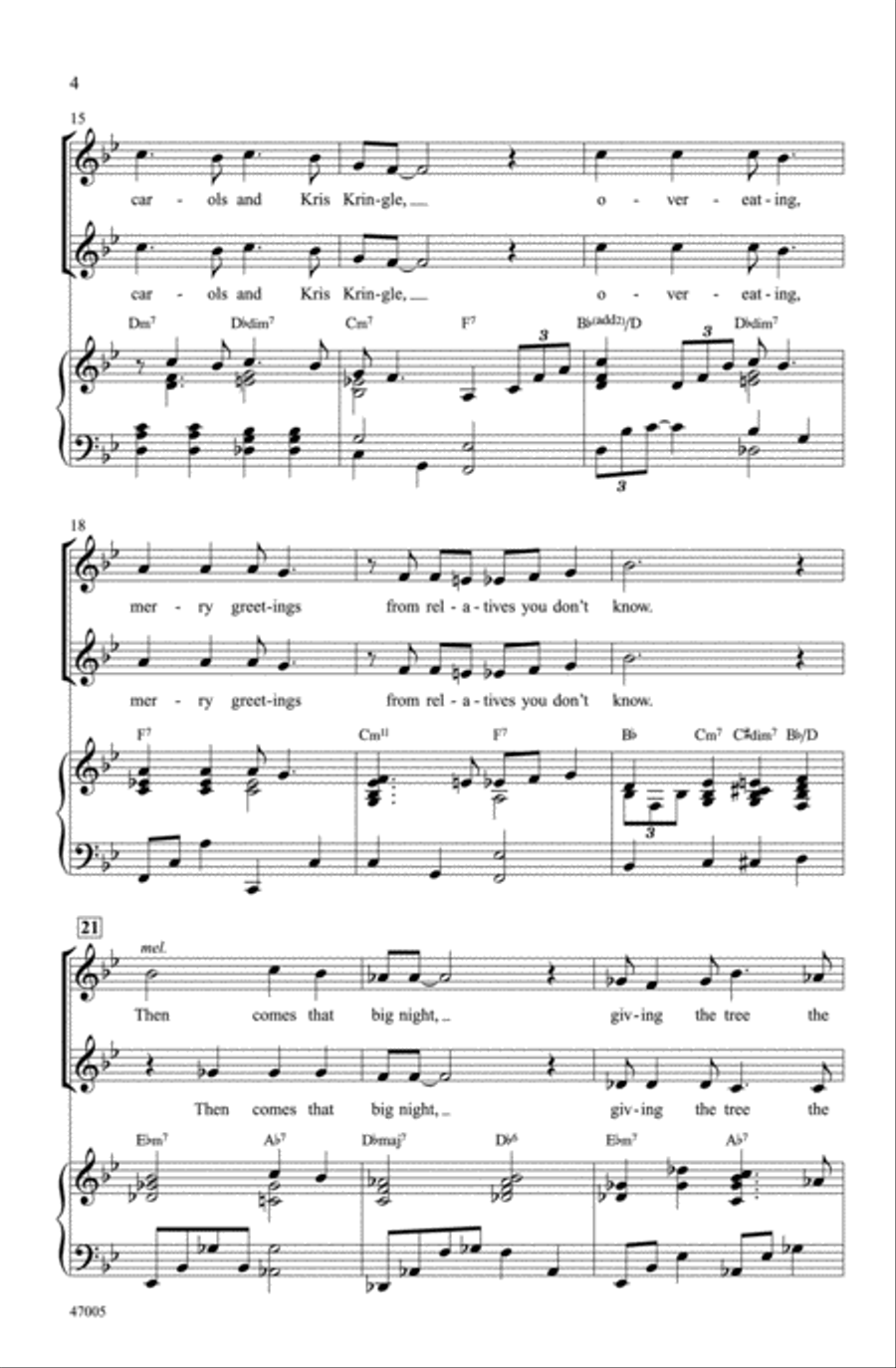Mistletoe and Holly Choir scores gallery preview page 3