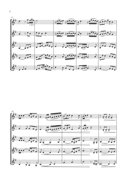 Shenandoah - for Clarinet Quartet image number null