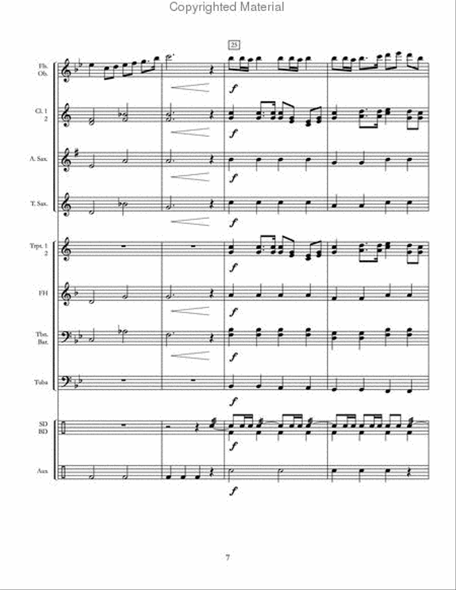 Military Parade Military Parade Concert Band scores gallery preview page 8