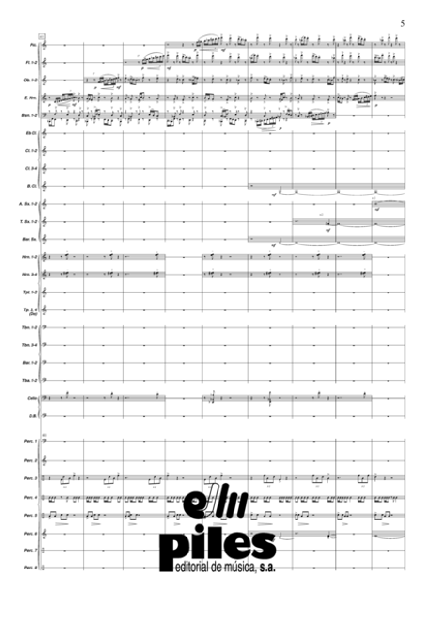 Sinfonia de Plata Sinfonia de Plata Concert Band scores gallery preview page 7