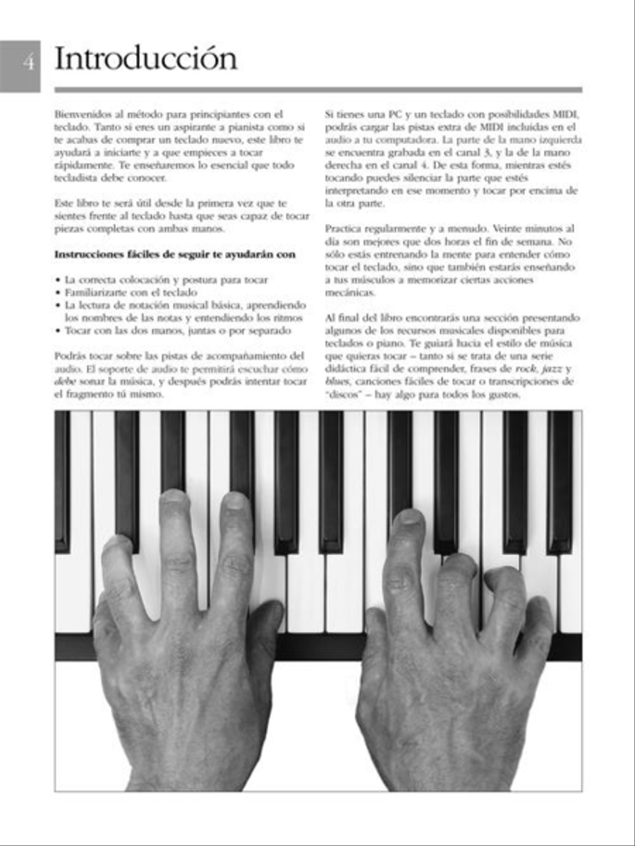 Empieza A Tocar Teclado Empieza A Tocar Teclado Piano Solo scores gallery preview page 4