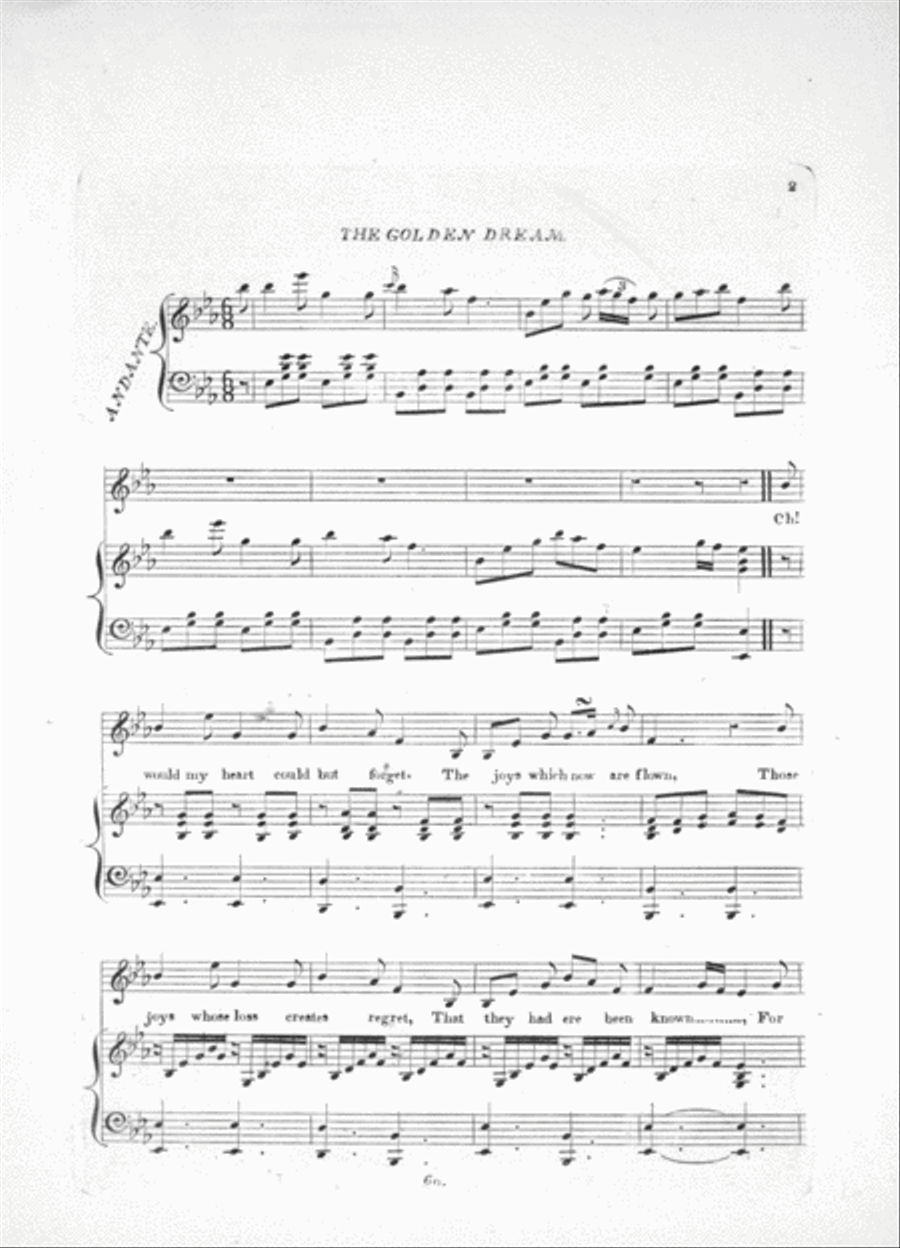 The Goden Dream. A Song Voice scores gallery preview page 2