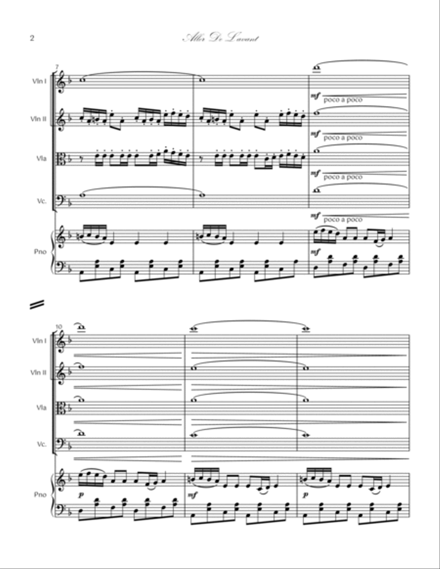 16. Aller De L'avant Piano Quintet Piano Quintet scores gallery preview page 2