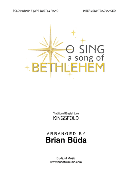 O Sing A Song Of Bethlehem (Kingsfold) - Horn in F solo (opt. duet) image number null