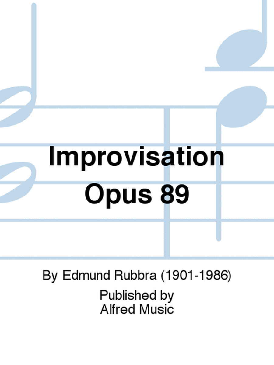 Improvisation Opus 89