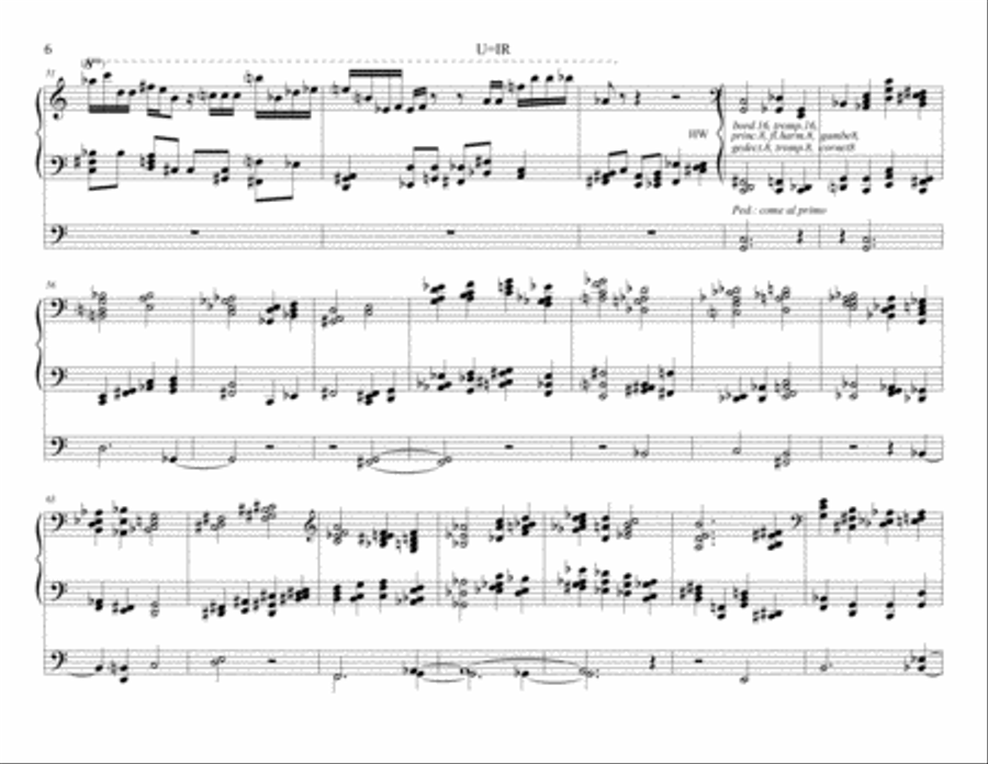U=IR Organ Solo scores gallery preview page 6
