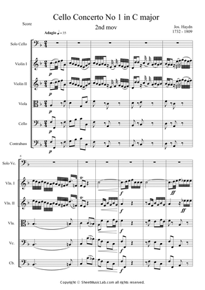 Cello Concerto No 1 in C major 2nd Movement