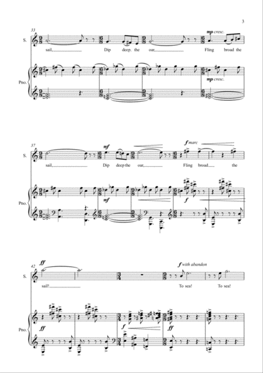 To Sea! To Sea! Voice scores gallery preview page 3