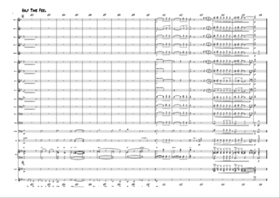 Forever mine - Ballad - Solo feature - Big Band Jazz Ensemble scores gallery preview page 6