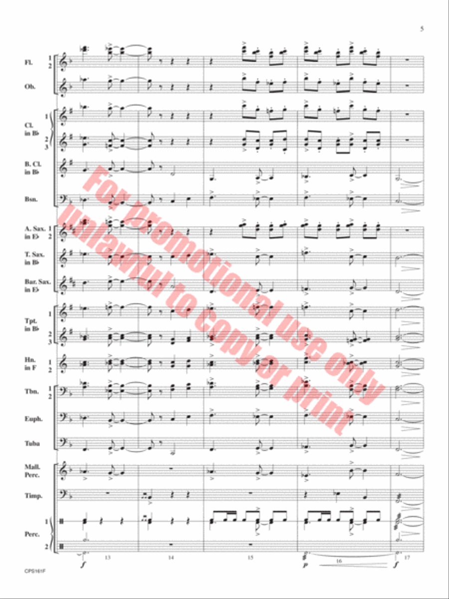 Thrive Concert Band scores gallery preview page 6