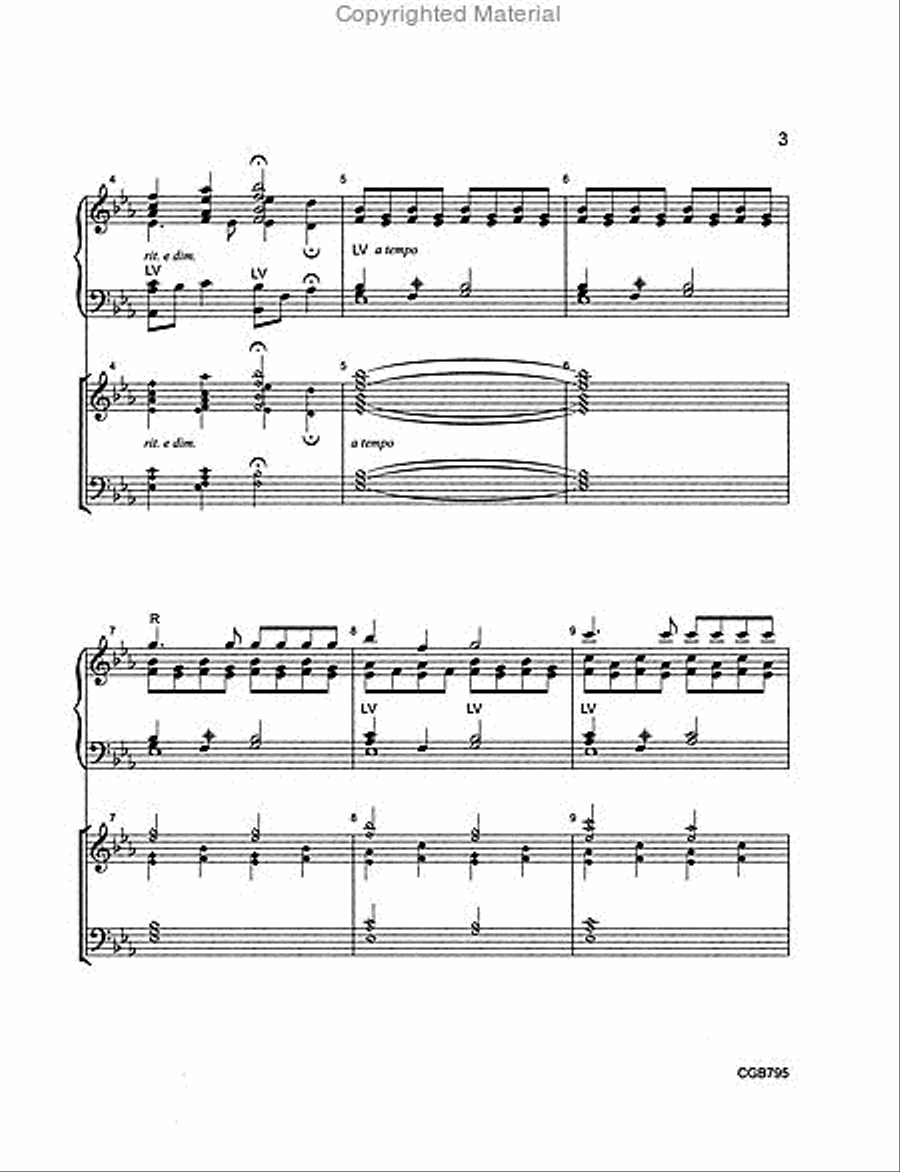 God Be with You till We Meet Again - Full Score by Cathy Moklebust Handbell Choir - Sheet Music page 3