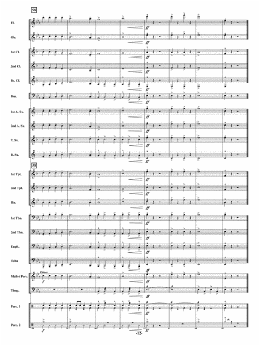 Christmas Can-Can Christmas Can-Can Concert Band scores gallery preview page 11