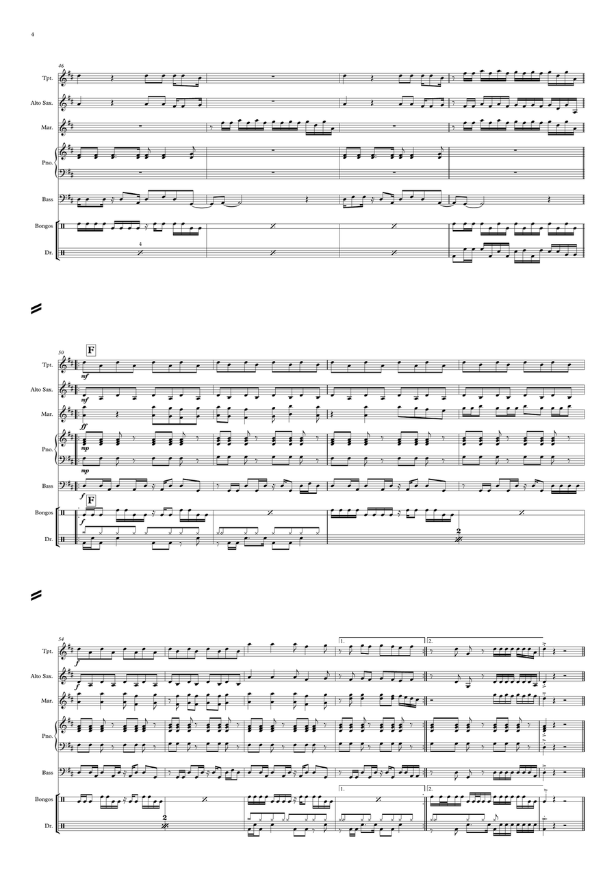 DrumStyle Funk Jazz Ensemble scores gallery preview page 4