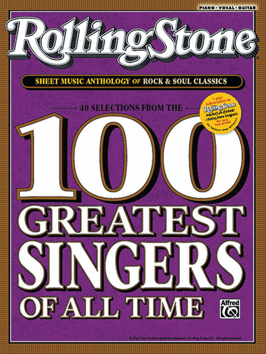 Rolling Stone Sheet Music Anthology for Singers and Pianists Piano, Vocal, Guitar scores gallery preview page 1