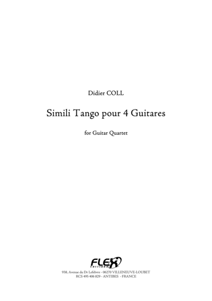 Simili Tango for 4 Guitars image number null