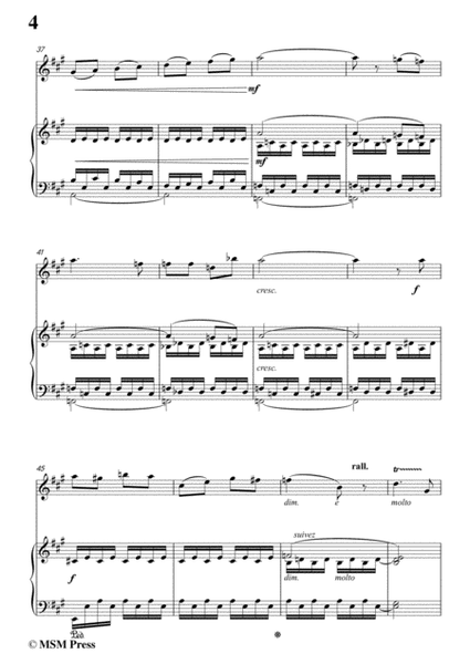 Bizet-Chanson d' Avril,for Flute and Piano image number null