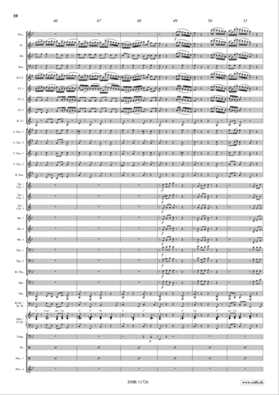 Rocky Bach Concert Band scores gallery preview page 11