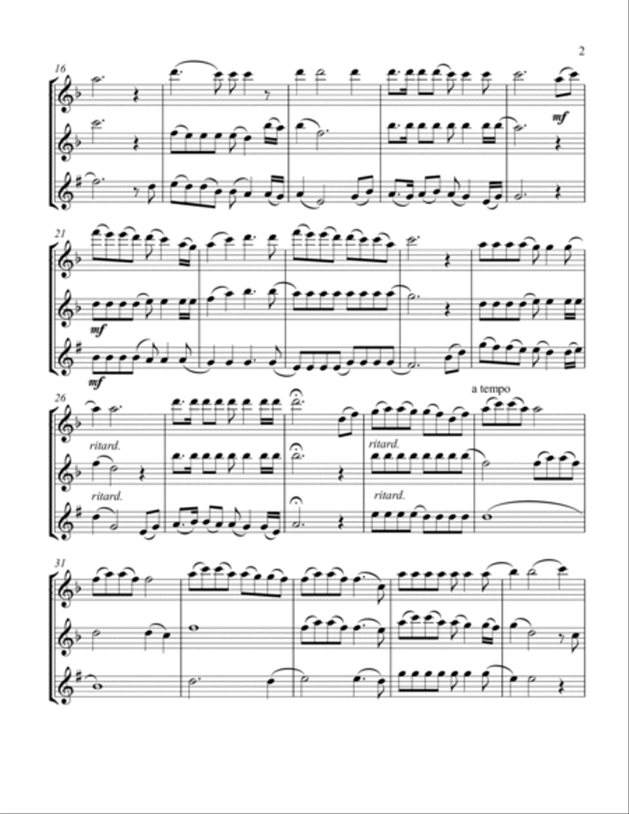 Colors Of The Wind Woodwind Trio scores gallery preview page 3
